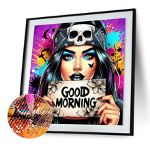 Load image into Gallery viewer, Diamond Painting - Full Round - dark girl (30*30CM)