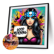 Load image into Gallery viewer, Diamond Painting - Full Round - dark girl (30*30CM)