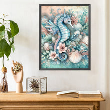 Load image into Gallery viewer, Diamond Painting - Full Round - flowers seahorse (30*40CM)