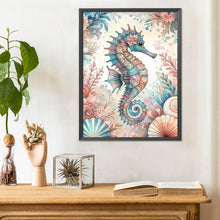 Load image into Gallery viewer, Diamond Painting - Full Round - flowers seahorse (30*40CM)
