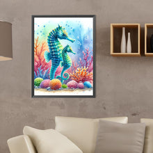 Load image into Gallery viewer, Diamond Painting - Full Round - flowers seahorse (30*40CM)
