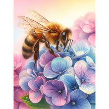 Load image into Gallery viewer, Diamond Painting - Full Round - flower bee (30*40CM)