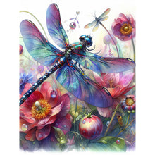 Load image into Gallery viewer, Diamond Painting - Full Round - romantic dragonfly (30*40CM)