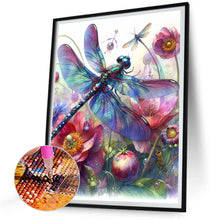 Load image into Gallery viewer, Diamond Painting - Full Round - romantic dragonfly (30*40CM)