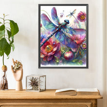 Load image into Gallery viewer, Diamond Painting - Full Round - romantic dragonfly (30*40CM)