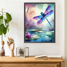 Load image into Gallery viewer, Diamond Painting - Full Round - romantic dragonfly (30*40CM)