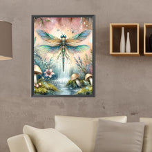 Load image into Gallery viewer, Diamond Painting - Full Round - romantic dragonfly (30*40CM)