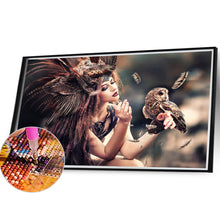 Load image into Gallery viewer, Diamond Painting - Full Round - indian girl (40*30CM)