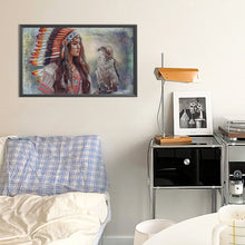 Load image into Gallery viewer, Diamond Painting - Full Round - indian girl (50*30CM)