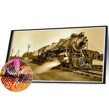 Load image into Gallery viewer, Diamond Painting - Full Round - train locomotive (50*30CM)