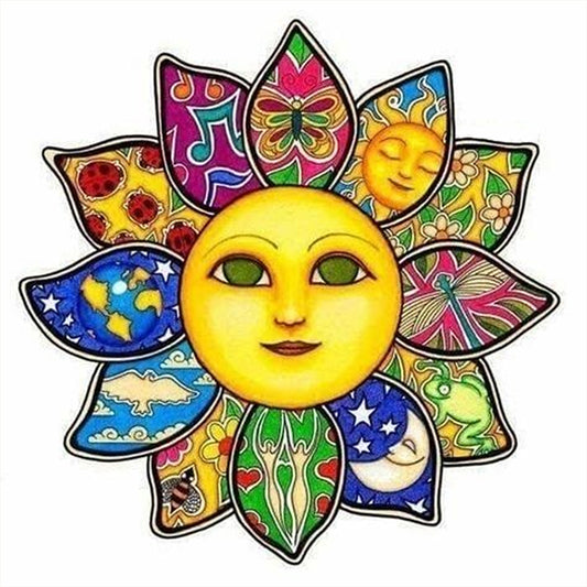 AB Diamond Painting - Full Round - flower of the sun (40*40CM)