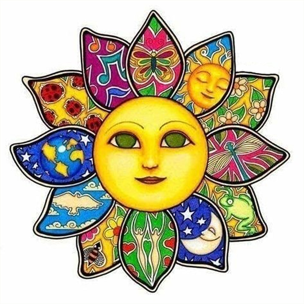 AB Diamond Painting - Full Round - flower of the sun (40*40CM)