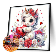Load image into Gallery viewer, Diamond Painting - Partial Special Shaped - love unicorn (30*30CM)