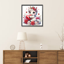 Load image into Gallery viewer, Diamond Painting - Partial Special Shaped - love unicorn (30*30CM)