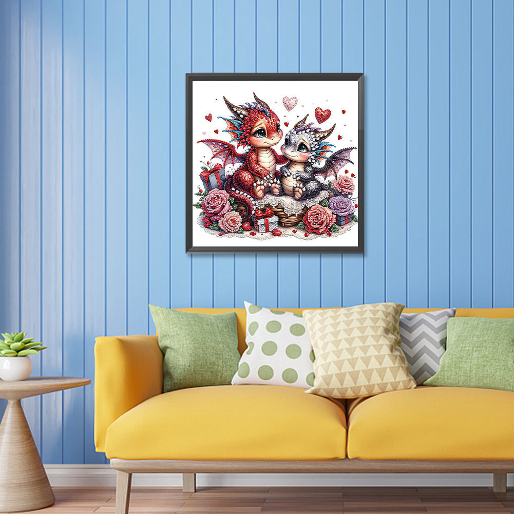 Diamond Painting - Partial Special Shaped - love unicorn (30*30CM)
