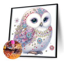 Load image into Gallery viewer, Diamond Painting - Partial Special Shaped - bald owl (30*30CM)