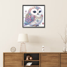 Load image into Gallery viewer, Diamond Painting - Partial Special Shaped - bald owl (30*30CM)