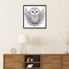 Load image into Gallery viewer, Diamond Painting - Partial Special Shaped - bald owl (30*30CM)