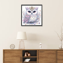 Load image into Gallery viewer, Diamond Painting - Partial Special Shaped - bald owl (30*30CM)