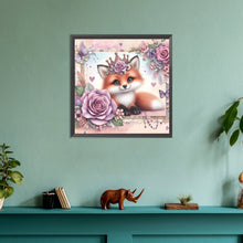 Load image into Gallery viewer, Diamond Painting - Full Round - rose fox (30*30CM)