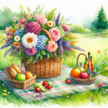 Load image into Gallery viewer, Diamond Painting - Full Round - Spring outdoor flowers and fruits (30*30CM)