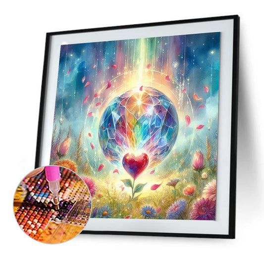 Diamond Painting - Full Round - Flowers and love (30*30CM)