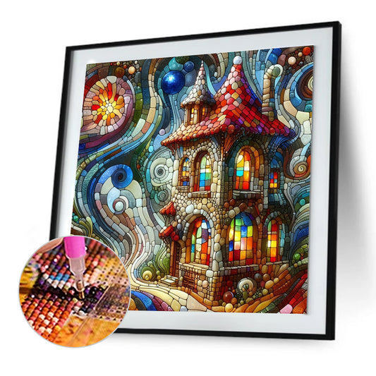 Diamond Painting - Full Round - pebble house (30*30CM)