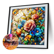 Load image into Gallery viewer, Diamond Painting - Full Round - glass art bouquet (30*30CM)