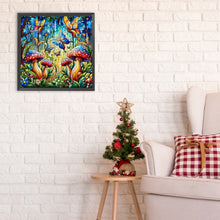 Load image into Gallery viewer, Diamond Painting - Full Round - glass art mushroom (30*30CM)