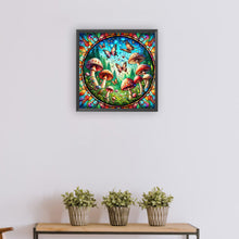 Load image into Gallery viewer, Diamond Painting - Full Round - glass art butterfly mushroom (30*30CM)