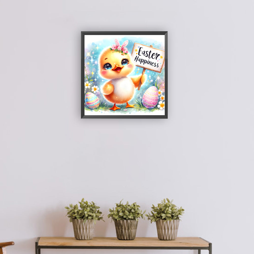 Diamond Painting - Full Round - easter chick (30*30CM)