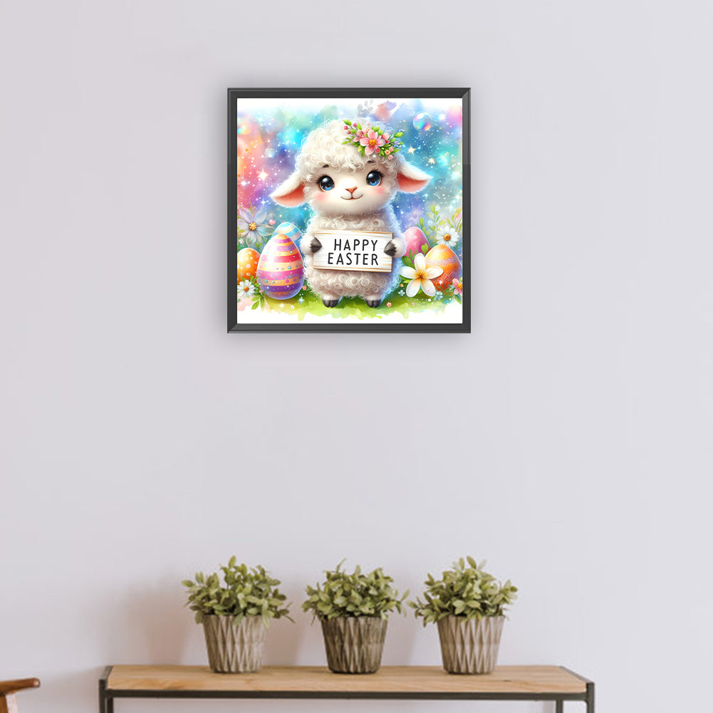 Diamond Painting - Full Round - easter lamb (30*30CM)