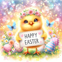 Load image into Gallery viewer, Diamond Painting - Full Round - easter chick (30*30CM)