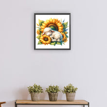 Load image into Gallery viewer, Diamond Painting - Full Round - Sheep and sunflowers (30*30CM)
