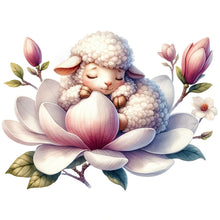 Load image into Gallery viewer, Diamond Painting - Full Round - Sheep and magnolias (30*30CM)