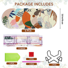 Load image into Gallery viewer, 6 Pcs Diamond Art Coasters Diamond Art Painting Coasters Kit with Holder (Leaf)