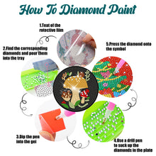 Load image into Gallery viewer, 6Pcs Diamond Art Coaster Diamond Art Painting Coaster Kit with Holder (Mushroom)