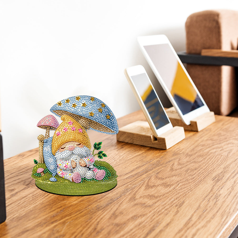 Single-Side Special Shape Desktop Diamond Art Kits for Home Decor (Baby Gnome)