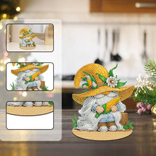 Load image into Gallery viewer, Single-Side Special Shape Desktop Diamond Art Kits for Home Decor (Farm Gnome)