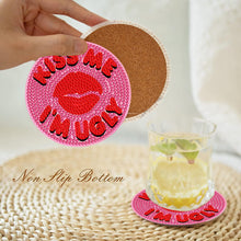 Load image into Gallery viewer, 8Pcs Diamond Art Painting Coasters Craft Kit with Holder for Gift (Abstract Art)