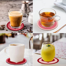 Load image into Gallery viewer, 8Pcs Diamond Art Painting Coasters Craft Kit with Holder for Gift (Pink Heart)