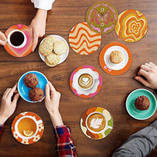 Load image into Gallery viewer, 8Pcs Diamond Art Painting Coasters Craft Kit with Holder for Gift (Fractal Art)