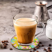 Load image into Gallery viewer, 8Pcs DIY Diamond Art Painting Coasters Craft Kit with Holder (Gorgeous Flower)