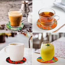 Load image into Gallery viewer, 8Pcs Diamond Art Painting Coasters Craft Kit with Holder (St. Patrick Day Gnome)