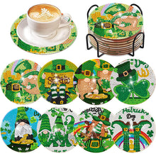 Load image into Gallery viewer, 6Pcs Diamond Art Painting Coasters Craft Kit with Holder for Gift (Easter Egg)