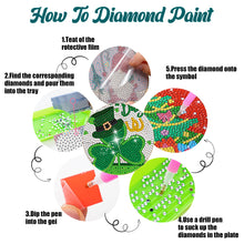 Load image into Gallery viewer, 6Pcs Diamond Art Painting Coasters Craft Kit with Holder for Gift (Easter Egg)