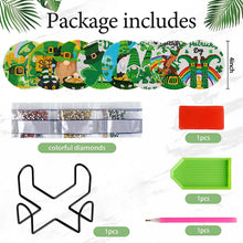 Load image into Gallery viewer, 6Pcs Diamond Art Painting Coasters Craft Kit with Holder for Gift (Easter Egg)