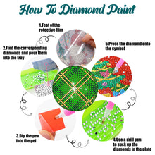 Load image into Gallery viewer, 8Pcs Diamond Art Painting Coasters Craft Kit with Holder for Gift (Abstract Art)