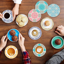 Load image into Gallery viewer, 8Pcs DIY Diamond Art Painting Coasters Craft Kit with Holder (Crushed Flower)