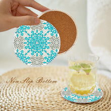 Load image into Gallery viewer, 8Pcs DIY Diamond Art Painting Coasters Craft Kit with Holder (Crushed Flower)